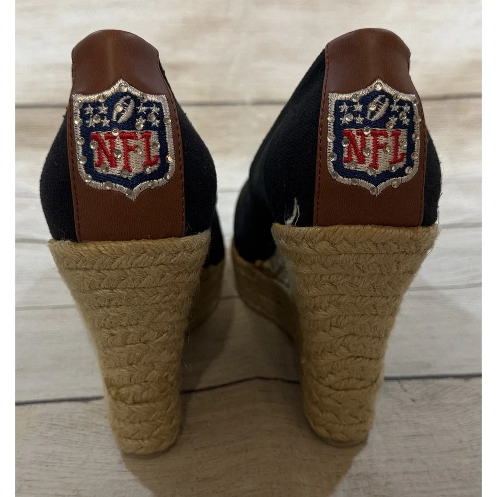 NEW Official NFL Groupie Sandal Green Bay Packers #F20127 Wedge Heels Shoes Sz 9
